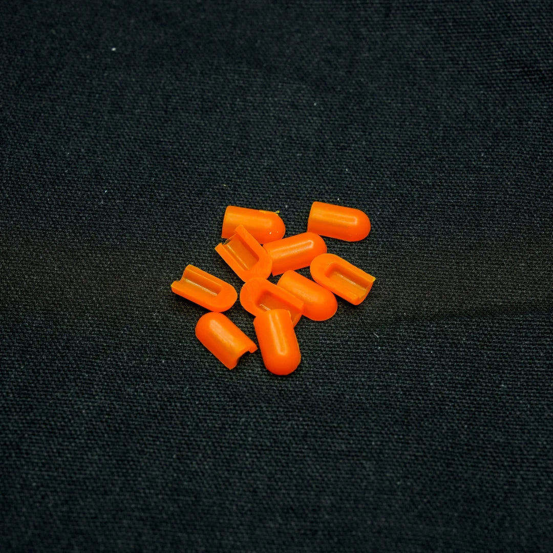 8x16 End Caps Tangerine Orange (10 Pack) - Flexible Neon