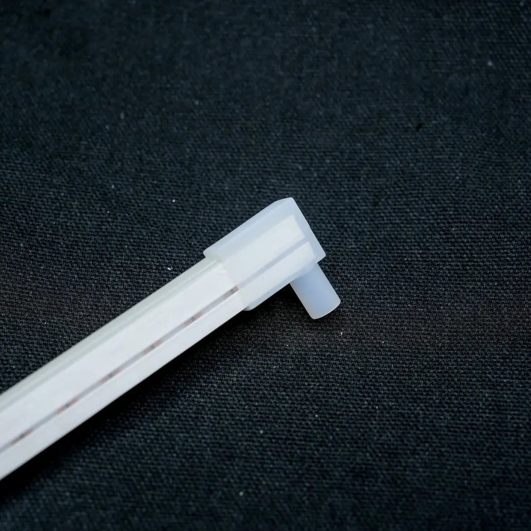 White plastic rod with right-angled end piece for 6x12 Bottom Entry End Cap