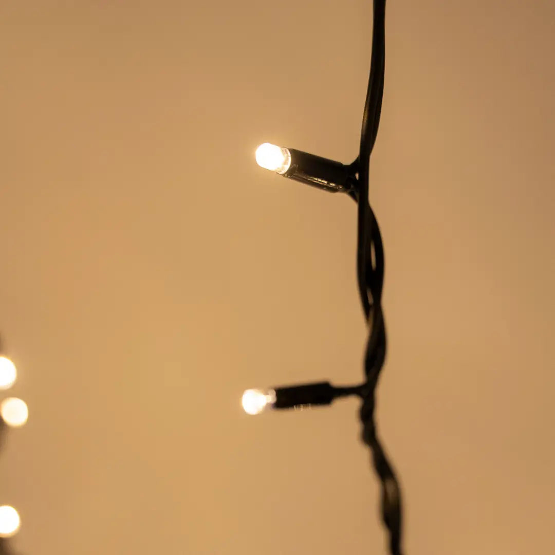 5M Icicle Warm White Fairy Lights with 2M Dropper - Fairy Lights