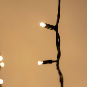5M Icicle Warm White Fairy Lights with 2M Dropper - Fairy Lights