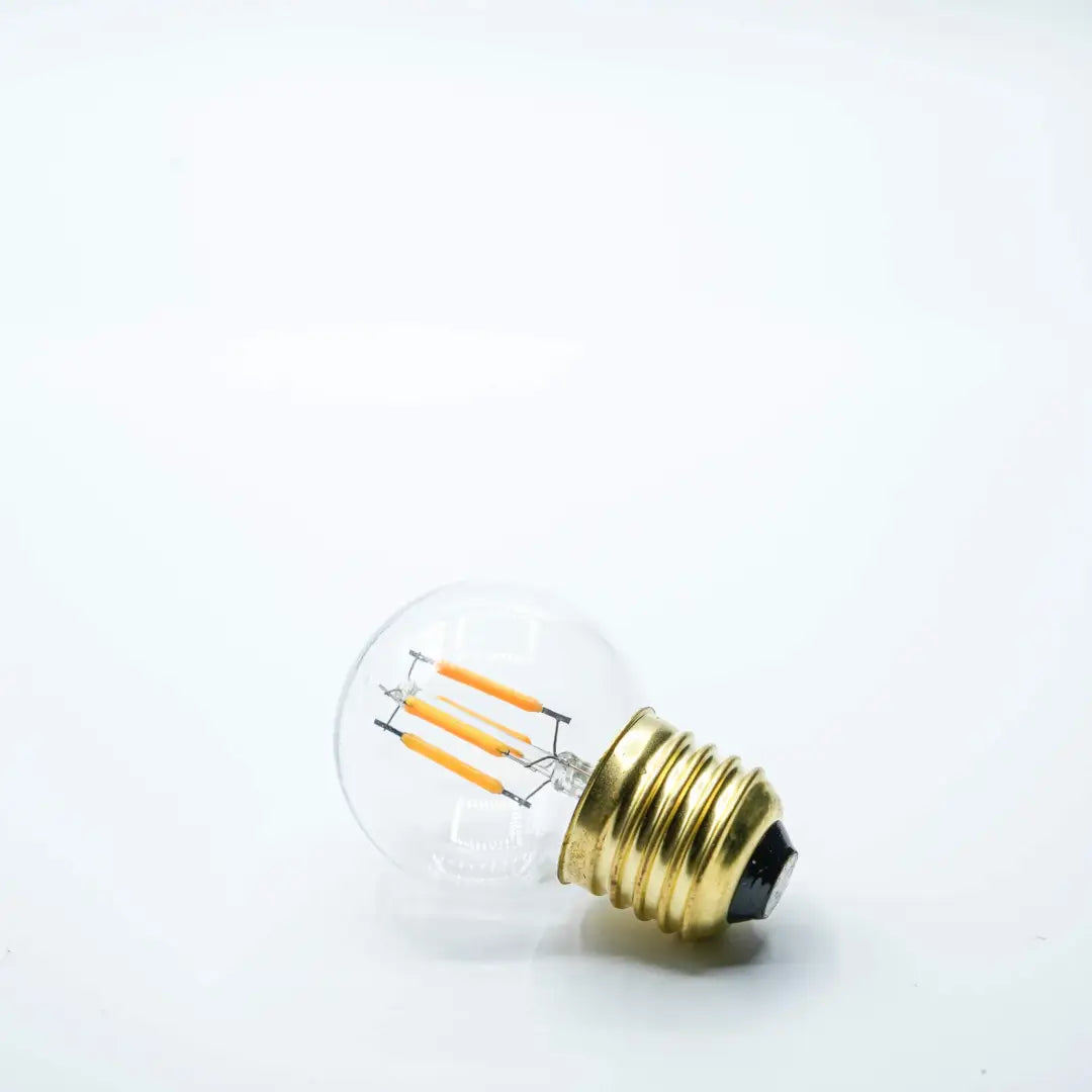 Bulb E27 G45 Clear 2000K Quad Filament - Festoon Bulbs