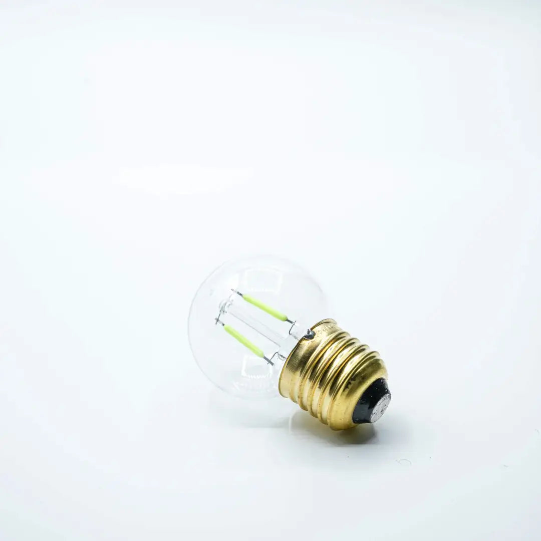 Bulb E27 G45 Clear Green Double Filament - Festoon Bulbs
