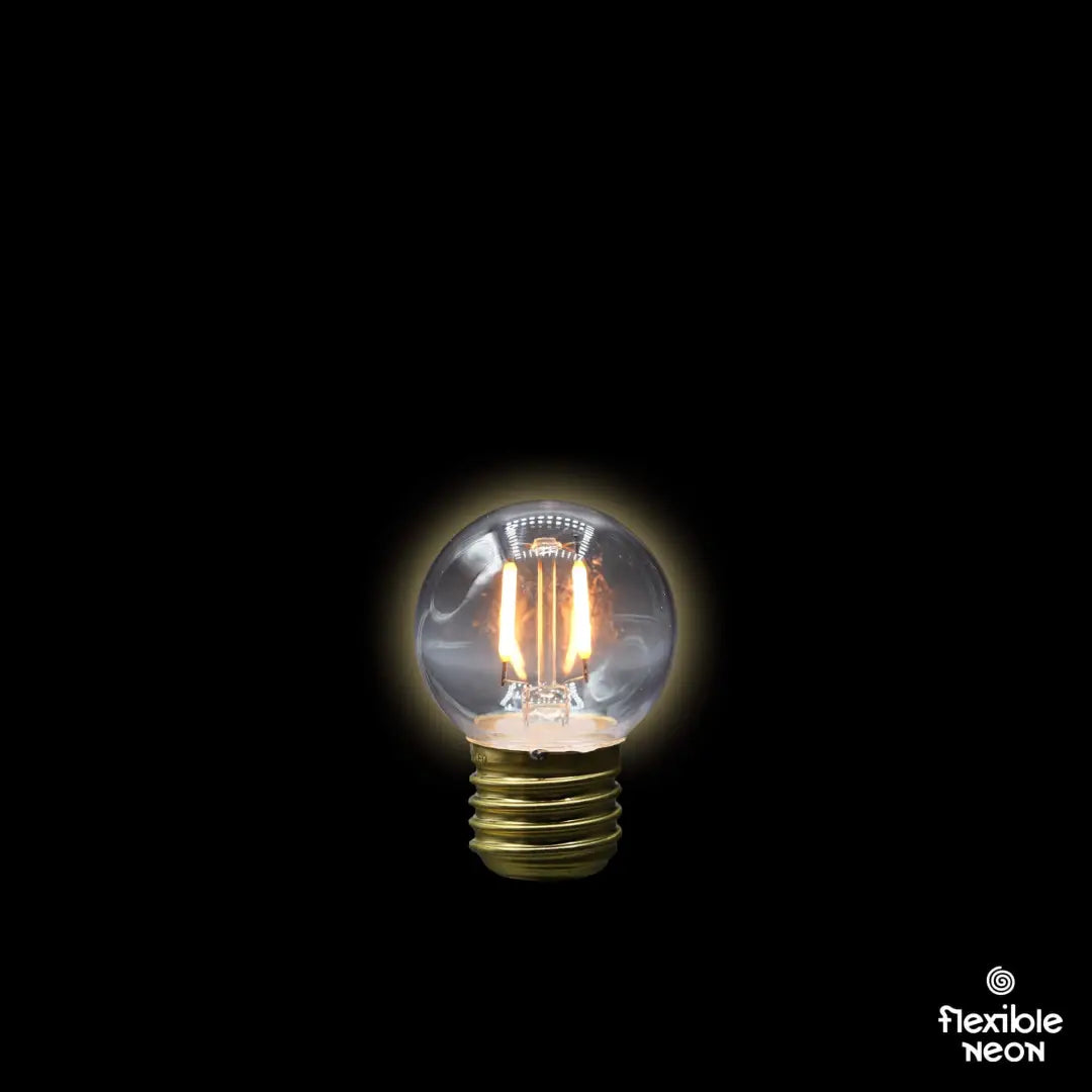 Bulb E27 G45 Clear 2000K Quad Filament - Festoon Bulbs