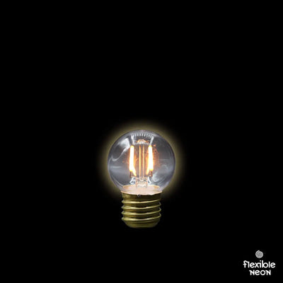 Bulb E27 G45 Clear 2000K Quad Filament - Festoon Bulbs