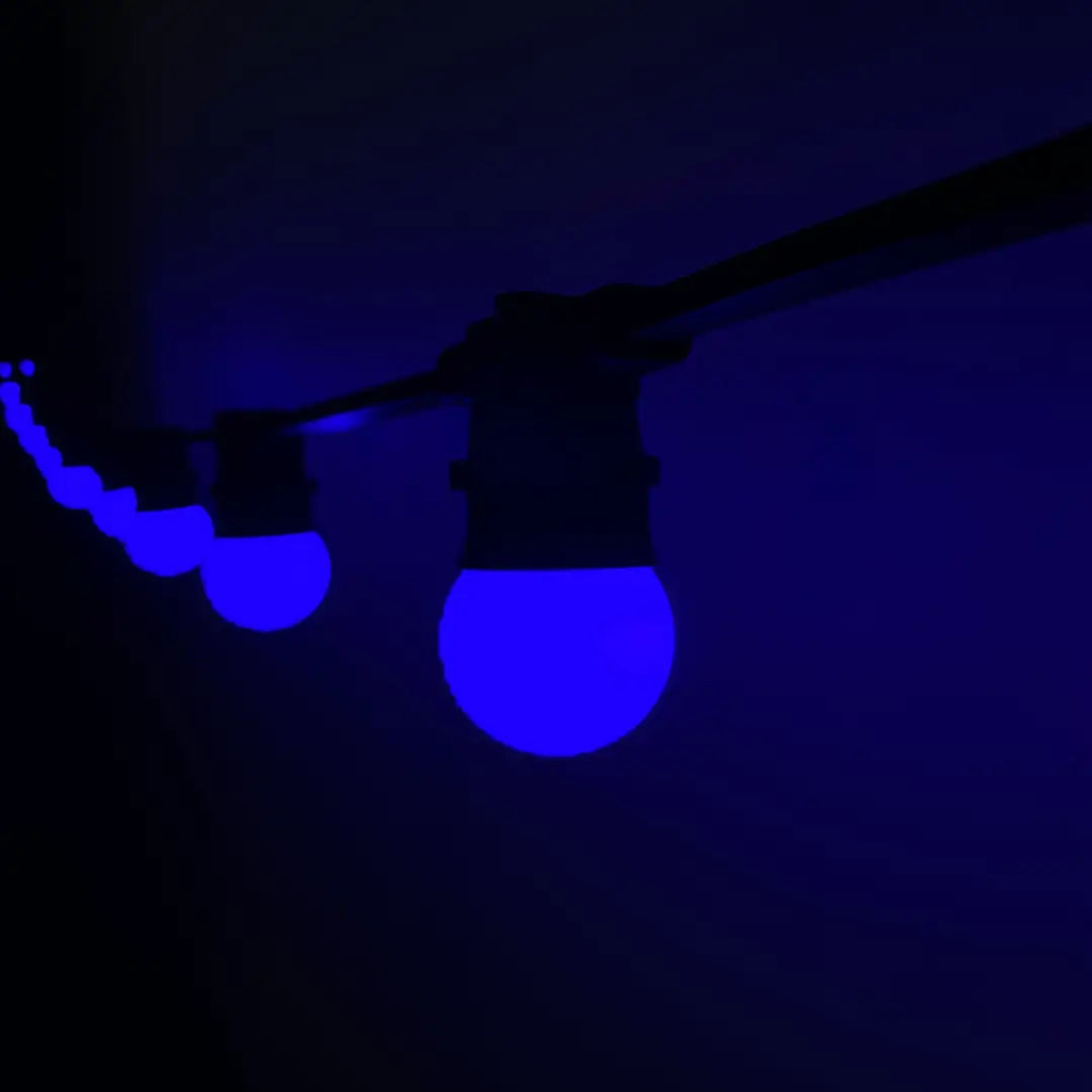 50m G45 Blue 2F Festoon Lighting Bundle (0.5m Spacing) - Festoon Lighting