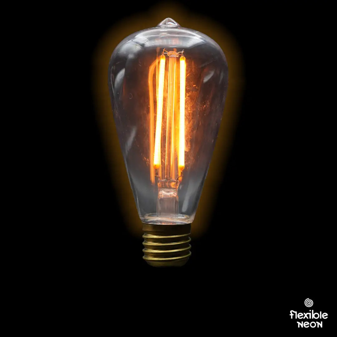 Bulb E27 ST64 Clear 1800K Quad Filament - Festoon Bulbs