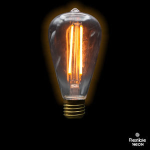 Bulb E27 ST64 Clear 1800K Quad Filament - Festoon Bulbs