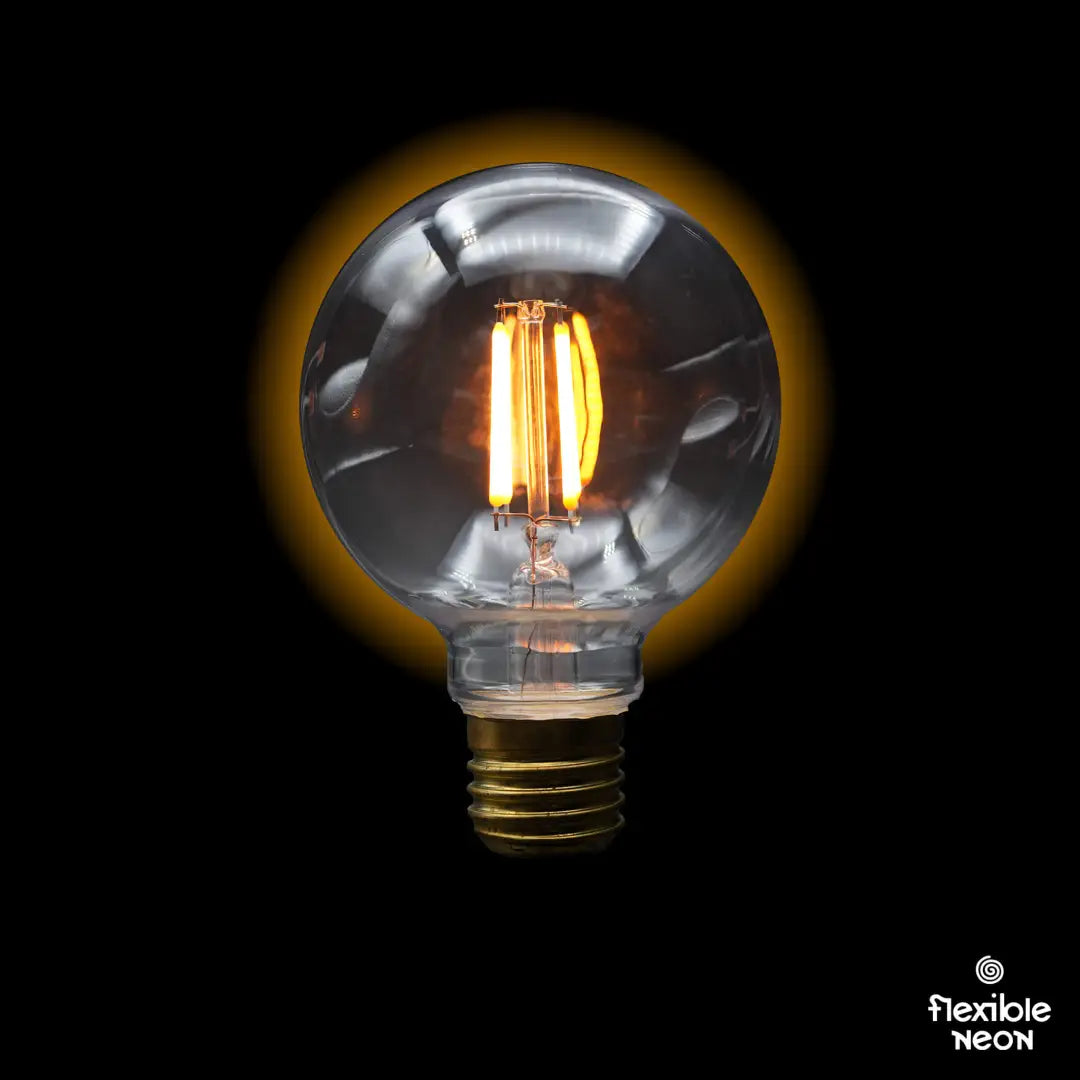 Bulb E27 G95 Clear 1800K Quad Filament - Festoon Bulbs