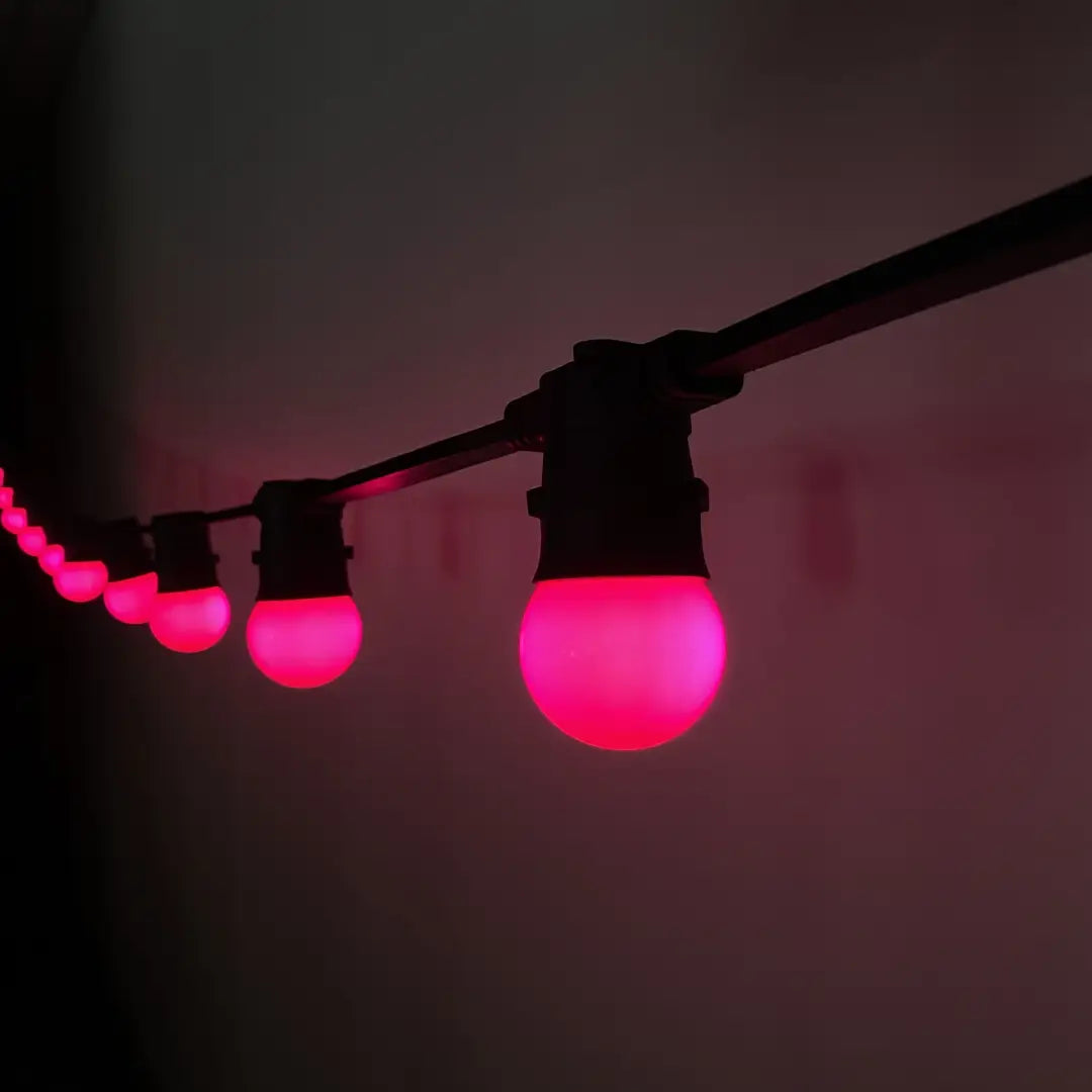 Jacaranda Purple Festoon Lighting Per Meter (0.5m Spacing) - Festoon Lighting
