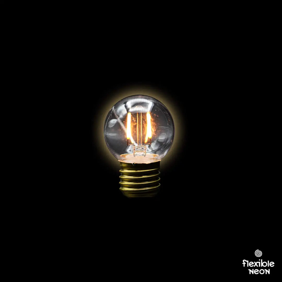 Bulb E27 G45 Clear 1800K Double Filament - Festoon Bulbs