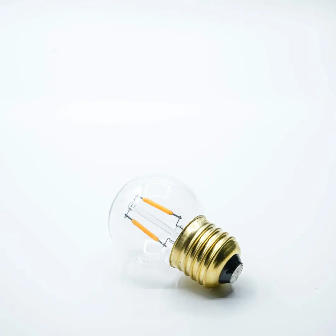 Bulb E27 G45 Clear 2000K Double Filament - Festoon Bulbs