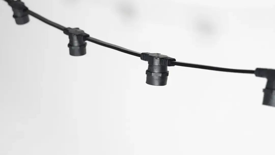 Festoon Cable BLK E27 Flat 0.50m Spacing (mtr) - Festoon Cable