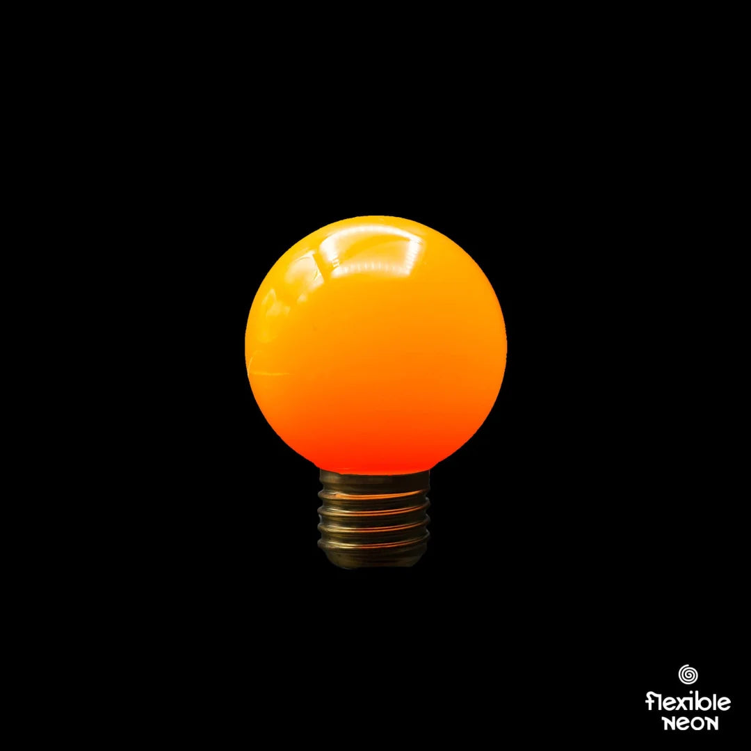 Bulb E27 G60 Tangerine Orange Quad Filament - Festoon Bulbs