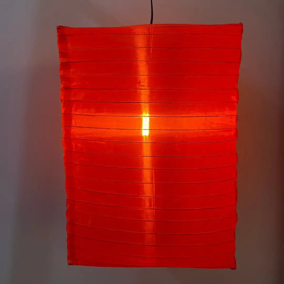 Lantern - 35cm Rectangle Red - Festoon Bulbs