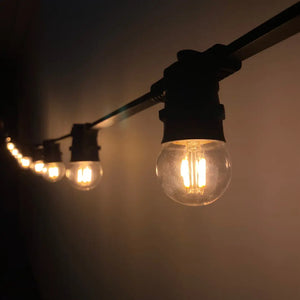 Clear Warm White (2000k) Quad Filament Festoon Lighting Per Meter - Festoon Lighting