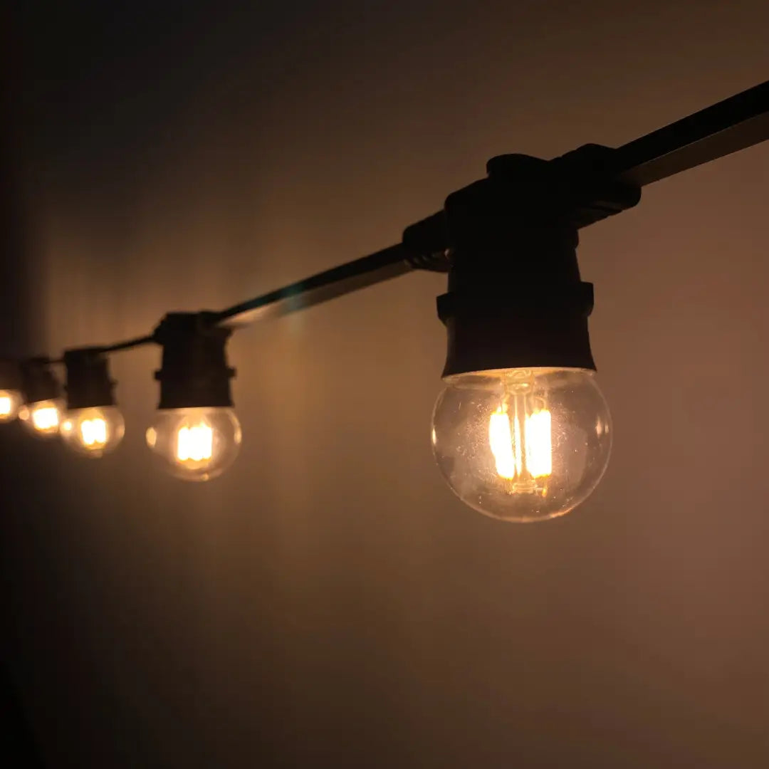 Clear Warm White (2000k) Quad Filament Festoon Lighting Per Meter - Festoon Lighting
