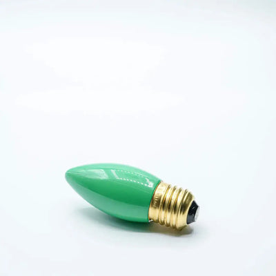 Bulb E27 C35 Emerald Green - Festoon Bulbs