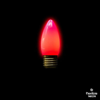 Bulb E27 C35 Rose Pink - Festoon Bulbs