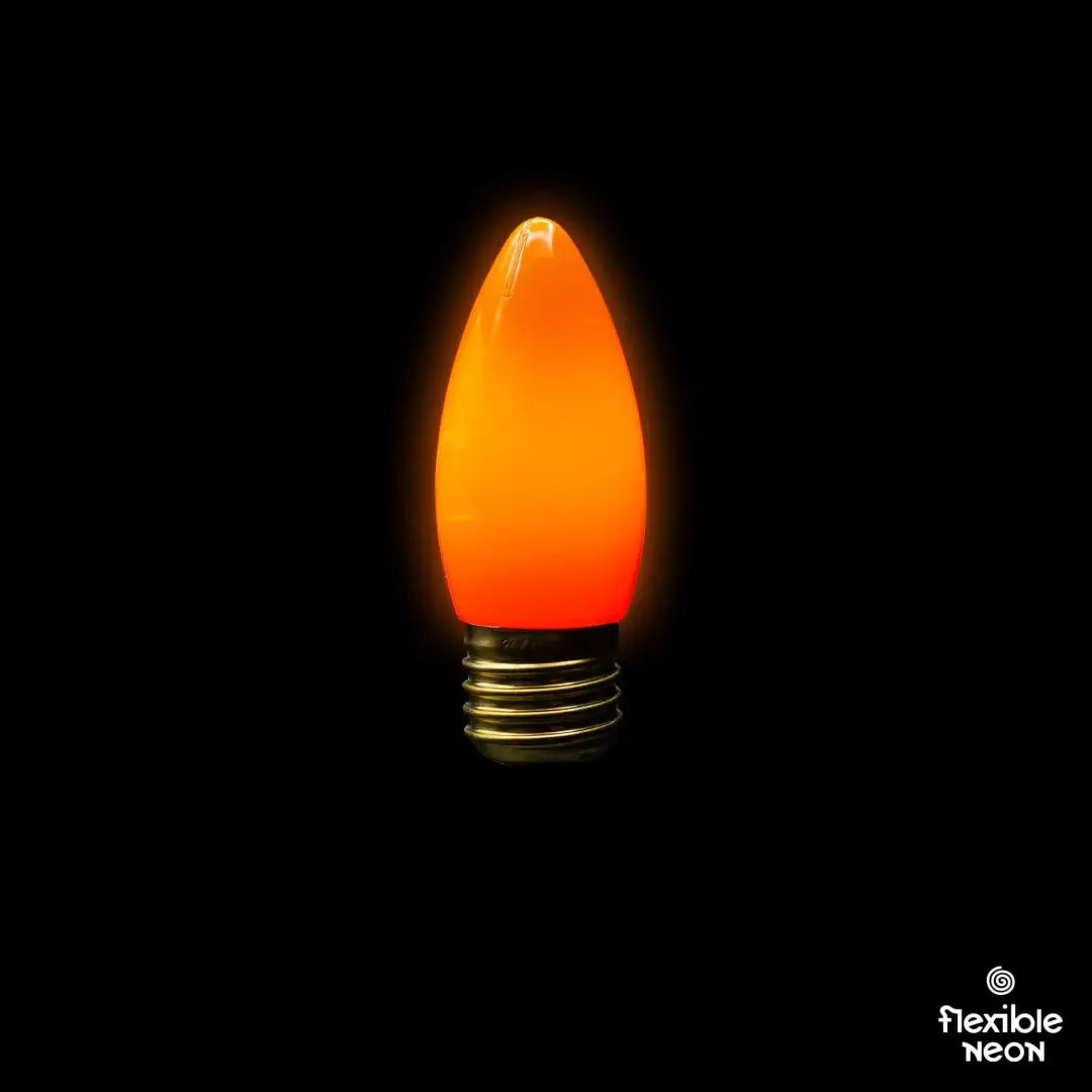 Bulb E27 C35 Tangerine Orange - Festoon Bulbs