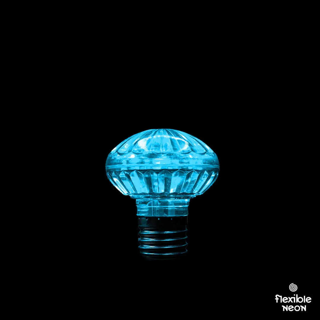 Bulb E27 Cabochon - Cyan - Festoon Bulbs