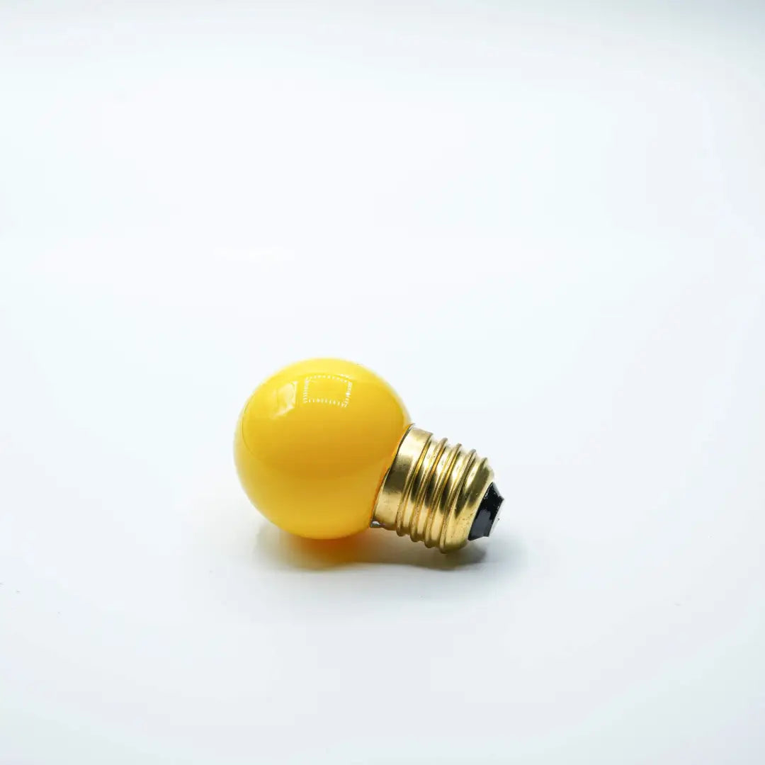 Bulb E27 G45 Lemon Yellow - Festoon Bulbs