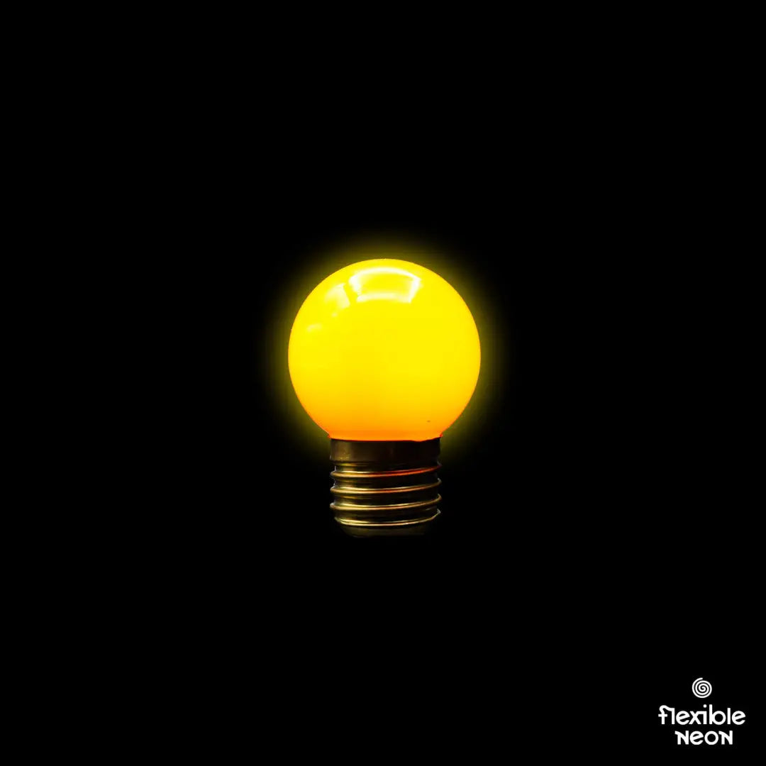 Bulb E27 G45 Lemon Yellow - Festoon Bulbs