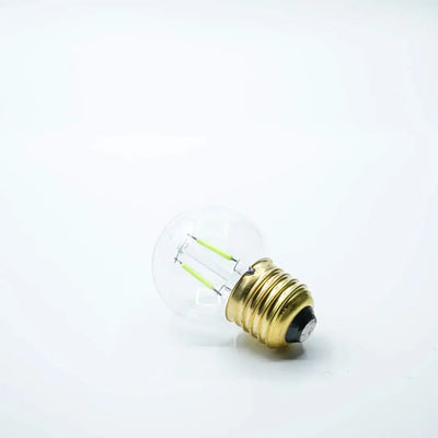 Bulb E27 G45 Clear Green Double Filament - Festoon Bulbs