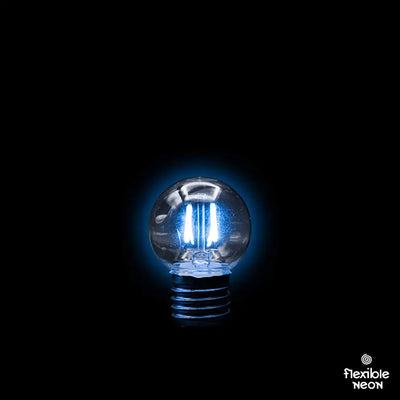 Bulb E27 G45 Clear Blue Double Filament - Festoon Bulbs