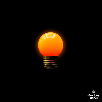 Bulb E27 G45 Tangerine Orange - Festoon Bulbs