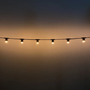 G45 Clear Warm White 2F Flat Festoon Lighting Per Meter (0.5m Spacing) - Festoon Lighting