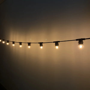 G45 Clear Warm White 4F Flat Festoon Lighting Per Meter (0.5m Spacing) - Festoon Lighting