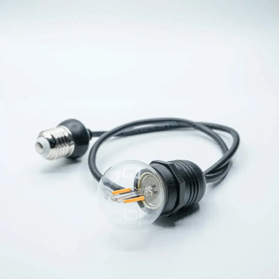 Black E27 Dropper- 60cm - Festoon Bulbs