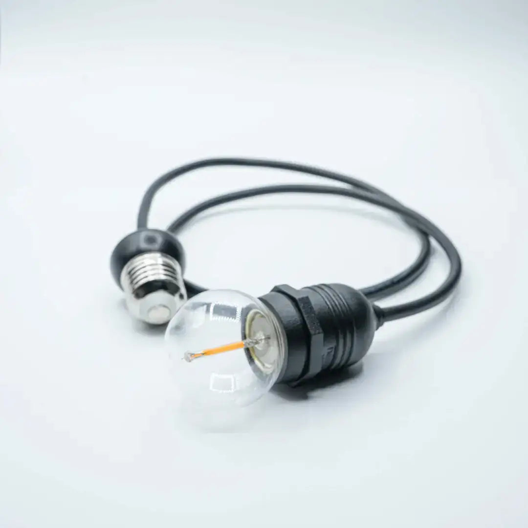 E27 Black Dropper - Festoon Bulbs – Flexible Neon