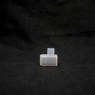 Translucent L-shaped plastic connector for universal series flexible neon lighting end cap