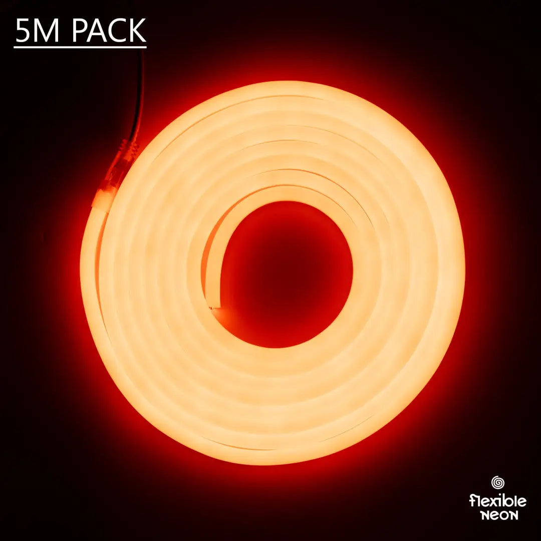 8x10x16 PVC Flex (5mtr) Tangerine Orange - Flexible Neon