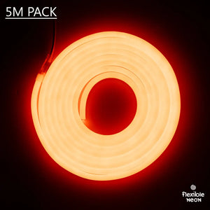 8x10x16 PVC Flex (5mtr) Tangerine Orange - Flexible Neon
