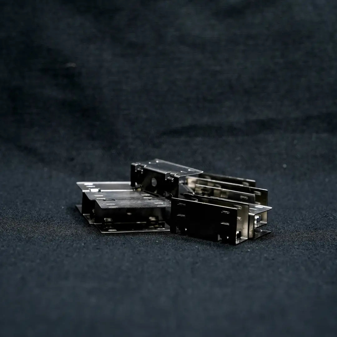 Metal mechanical components on surface for 10x13x22 SS Mount Clip 10 pack