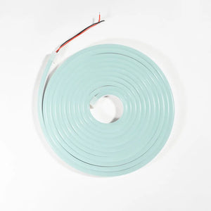 Mint green flexible neon LED flex strip with exposed wiring for architectural strips and neon signs