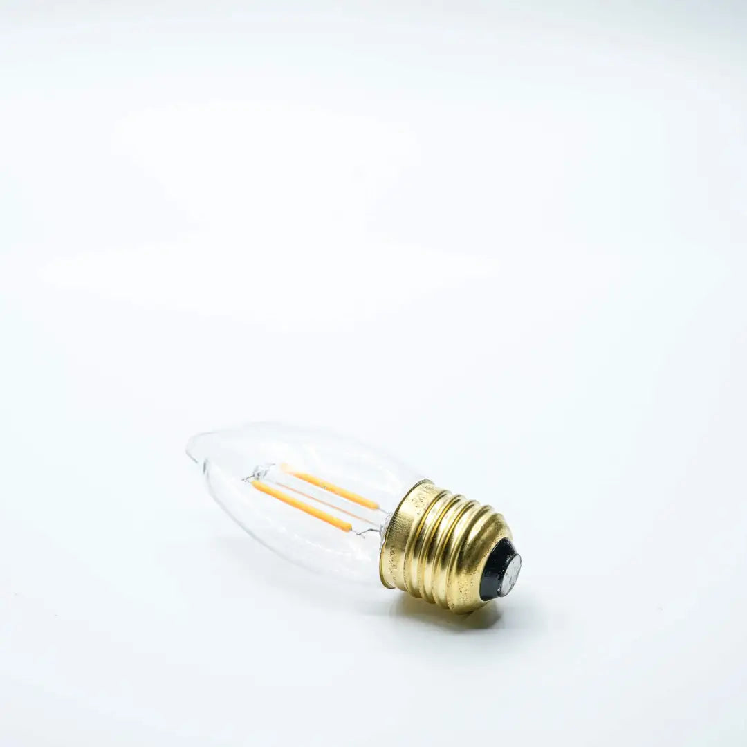 Bulb E27 C35 Clear 1800K Double Filament - Festoon Bulbs