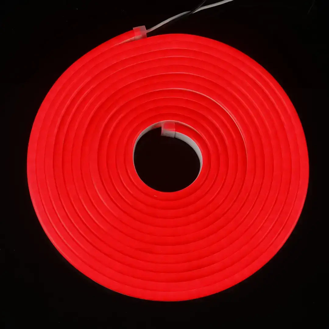 Coiled red neon flex light strip, 8x16 flex neon neon led strip for vibrant lighting