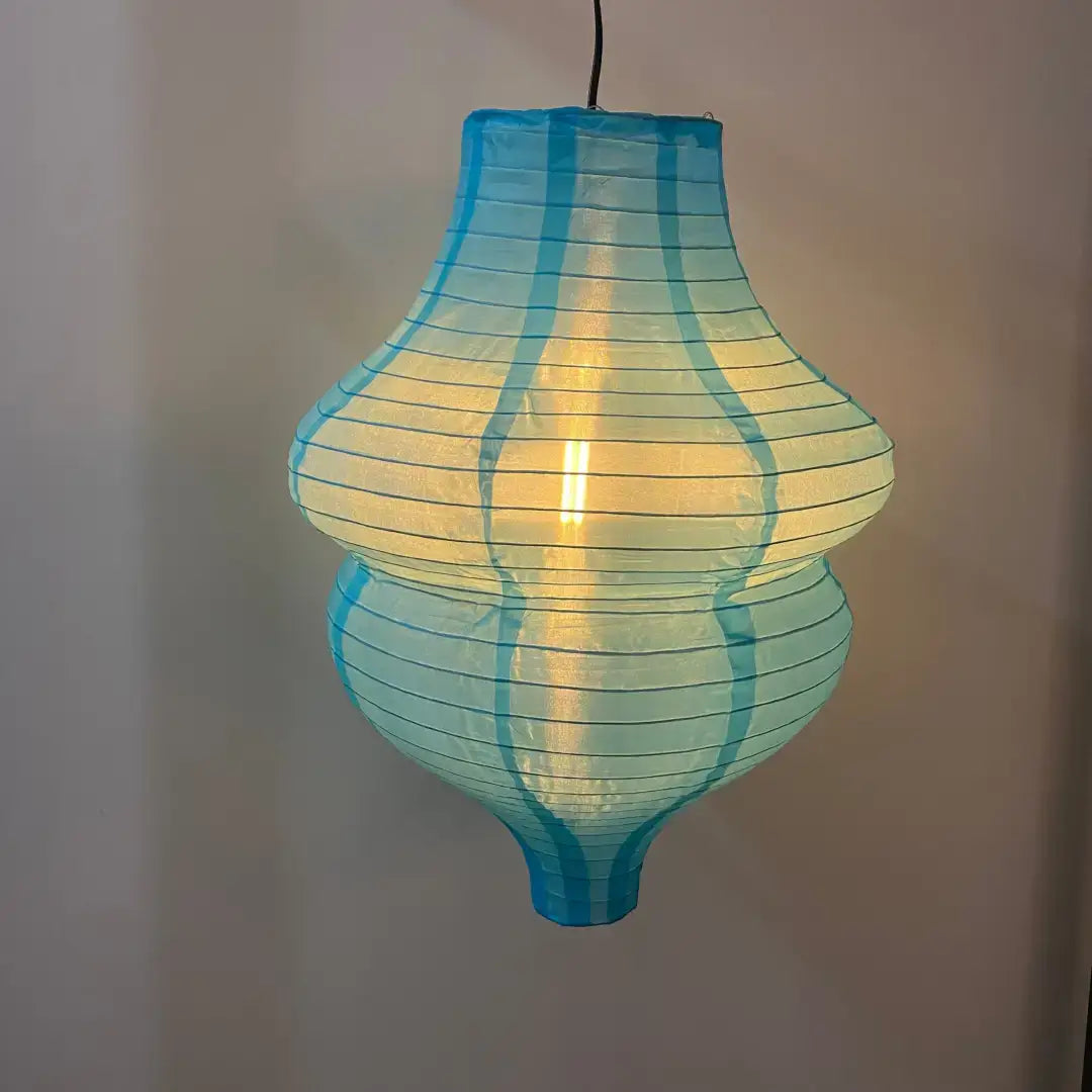 Lantern - 40cm Beehive Turquoise - Festoon Bulbs