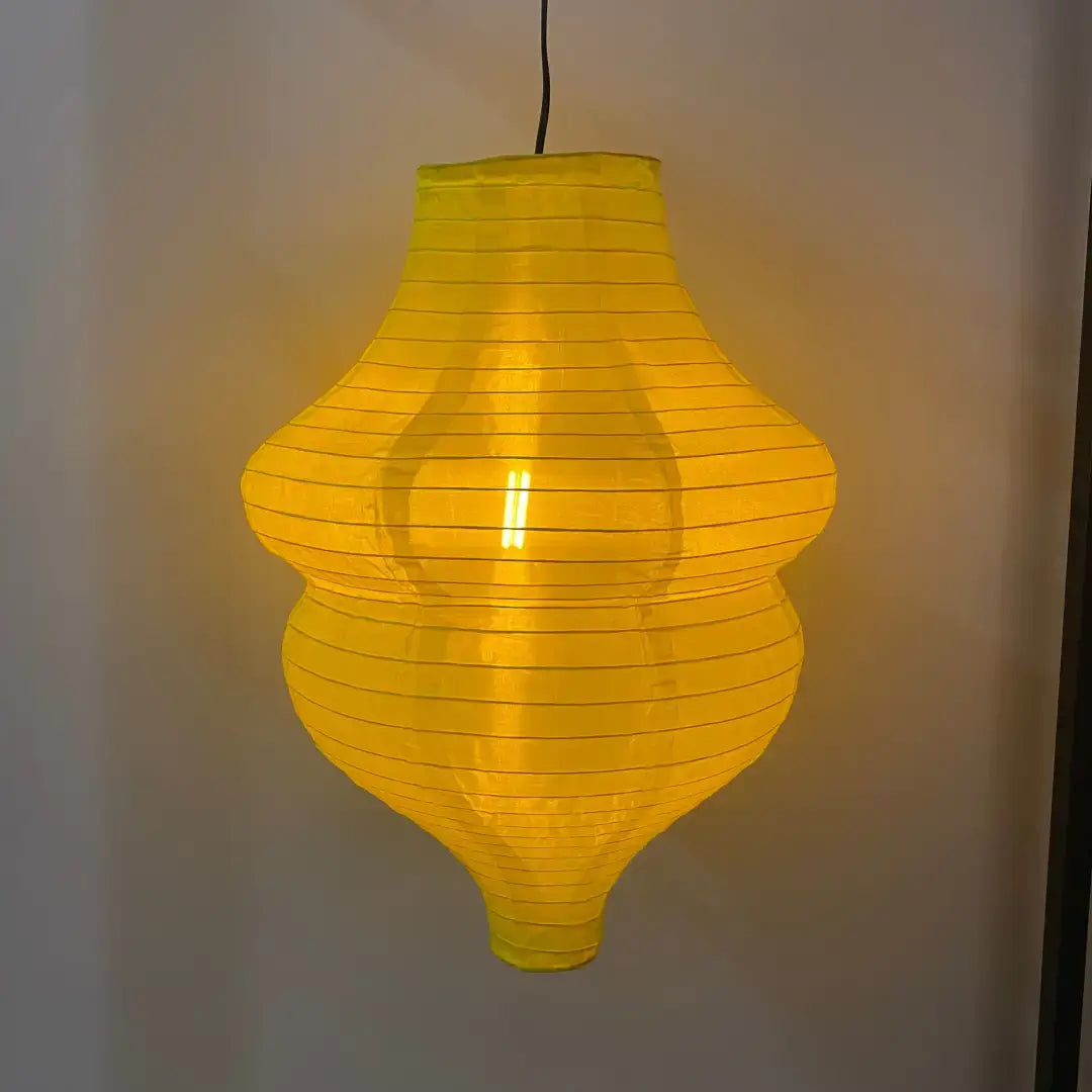 Lantern - 40cm Beehive Yellow - Festoon Bulbs