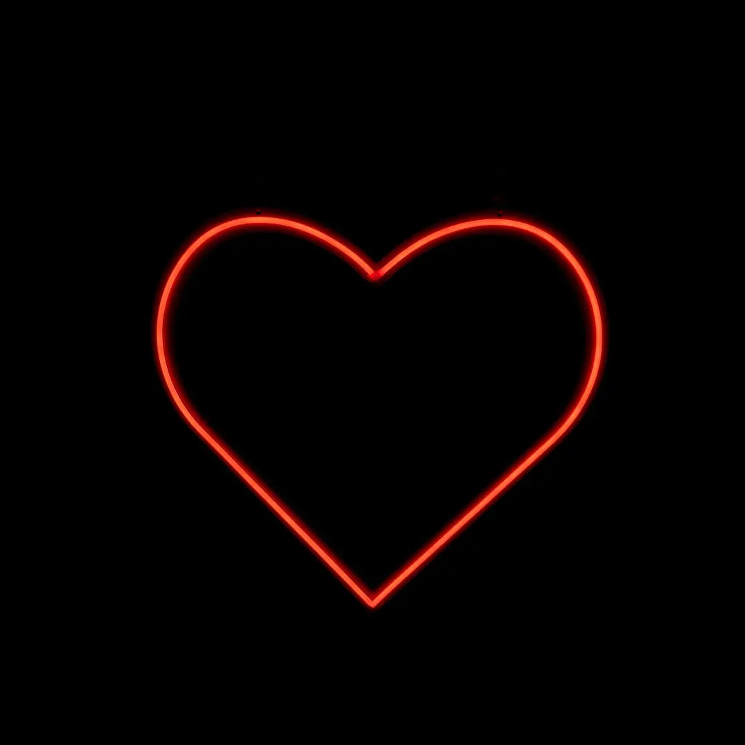 Skinny Heart Pixel Neon Sign