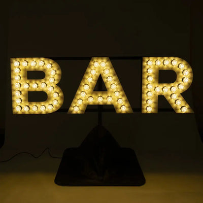Giant Bulbed Bar Sign