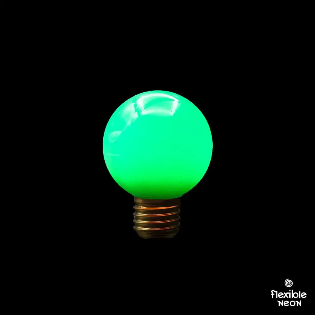 Bulb E27 G60 Emerald Green Quad Filament - Festoon Bulbs