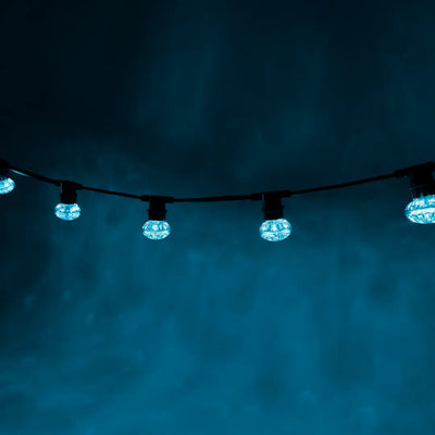 Cyan Cabochon Festoon Lighting Per Meter - Festoon Lighting