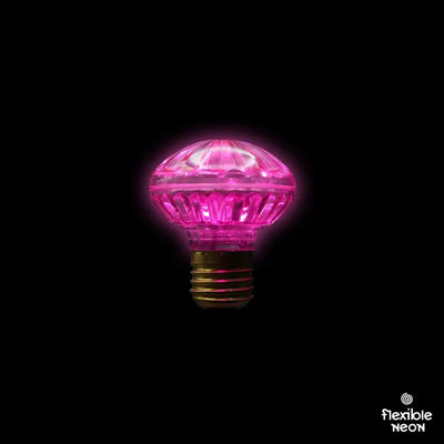 Cabochon Pink Flat Festoon Lighting Per Meter (0.5m Spacing) - Festoon Lighting