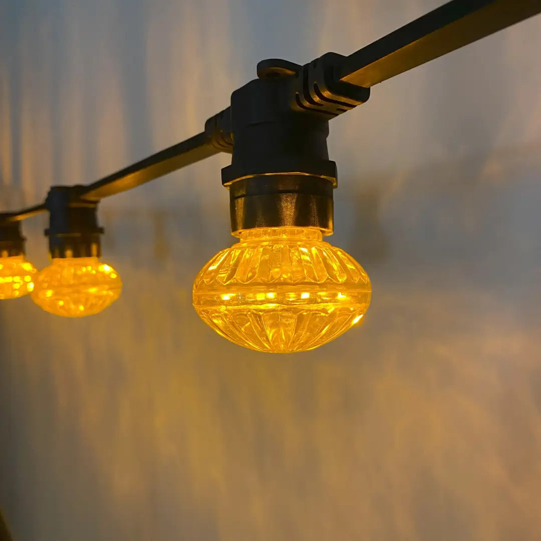 Yellow Cabochon Festoon Lighting Per Meter - Festoon Lighting