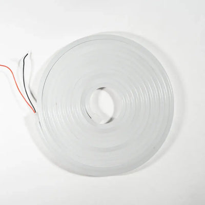White circular LED neon flex strip with ribbing pattern for flexible neon architectural strips in pure white 6000K