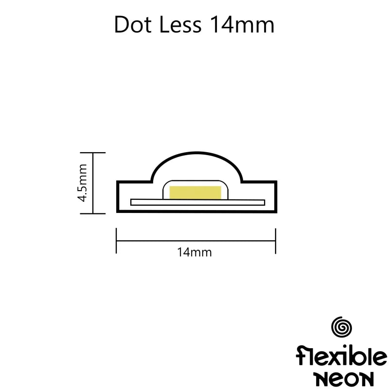 Dot Less 14mm (5mtr) - 3500K - Dot Less